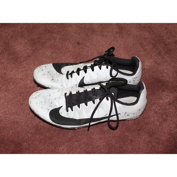 NIKE Zoom Rival S Track and field Cleats shoes Black and white Size 8 US Racing - Picture 1 of 8